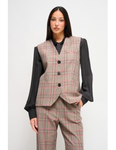 Geruit gilet Maryley
