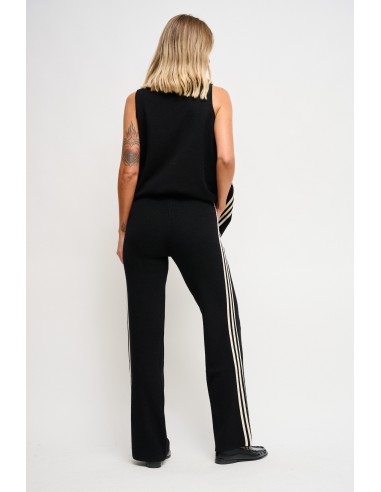 Gebreide broek met zijbiezen Maryley