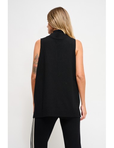 Gebreid vest met zijbanden Maryley