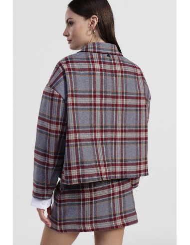 Korte geruite blazer met opgestikte zakken Dixie