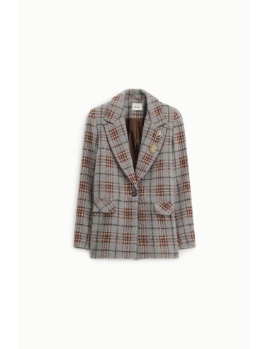 Geruite blazer met revers en knopen Dixie