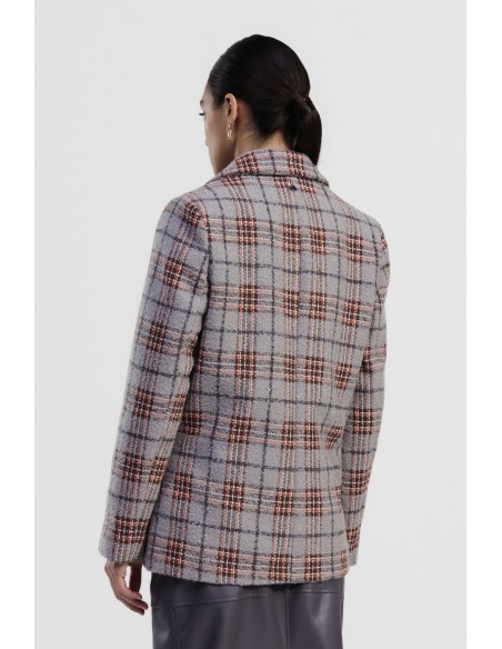 Geruite blazer met revers en knopen Dixie