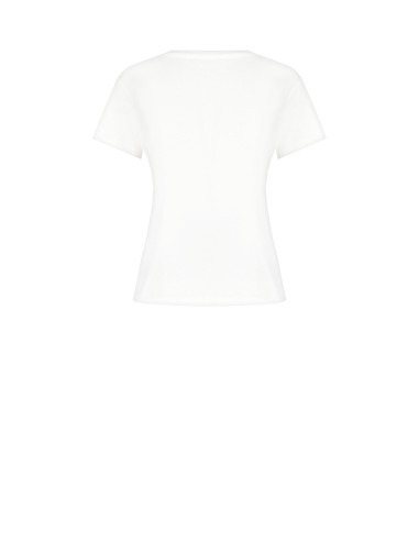 Regular katoenen T-shirt met geborduurd hartje van Rinascimento