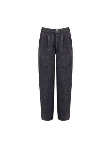 Wide-legjeans met logolabel op de achterzak van Rinascimento