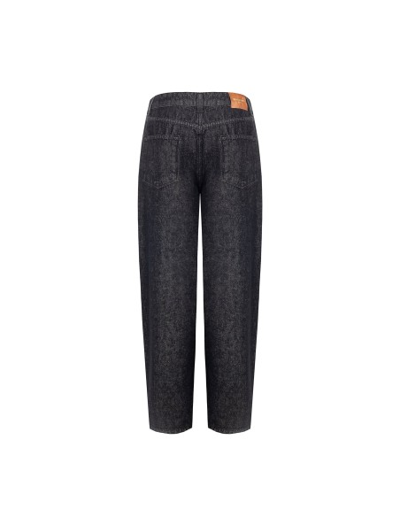 Wide-legjeans met logolabel op de achterzak van Rinascimento