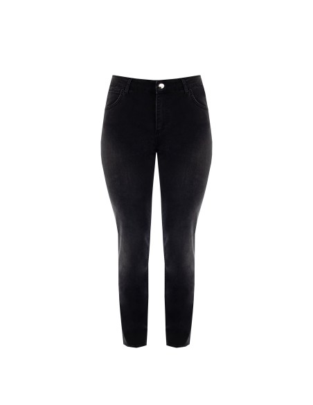 Curvy skinny jeans met strass op de achterzak van Rinascimento Curvy