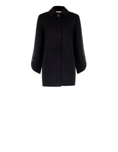 Rechte halflange veloursjas met knopen op asymmetrische mouwen Rinascimento 2