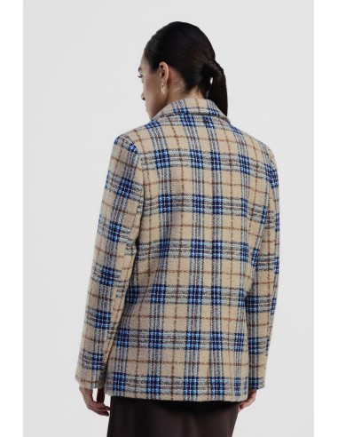 Geruite blazer met revers en knopen Dixie