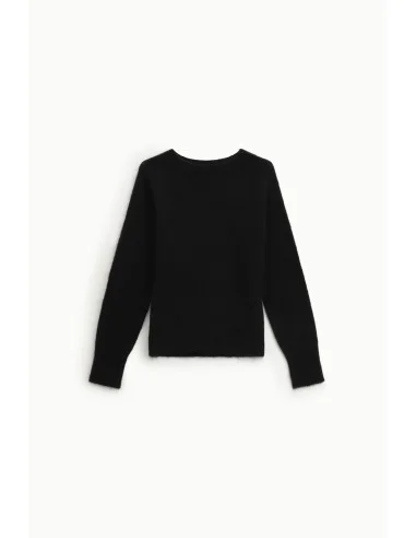 Dixie regular fit trui met ronde hals en lange mouwen