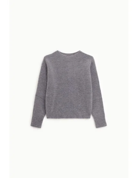 Dixie regular fit trui met ronde hals en lange mouwen