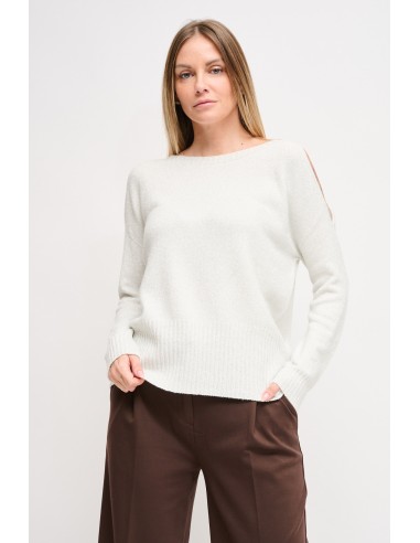 Lurex trui met cut-out Maryley