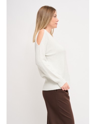 Lurex trui met cut-out Maryley