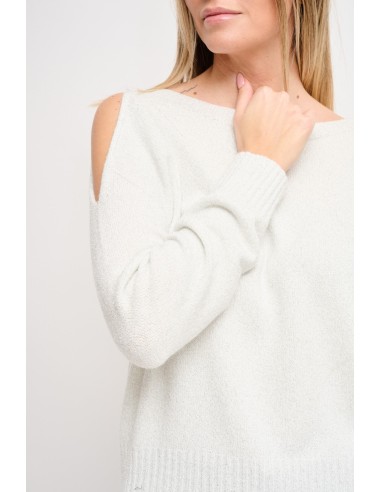 Lurex trui met cut-out Maryley