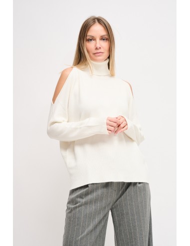 Trui met hoge kraag en cut-outdetails Maryley