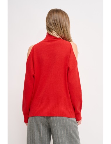 Trui met hoge kraag en cut-outdetails Maryley