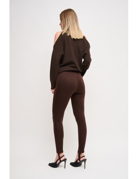 Lurexbroek met beenwarmers Maryley