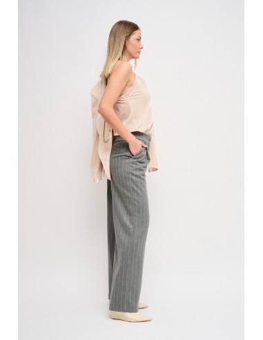 Maryley krijtstreep Palazzo-broek