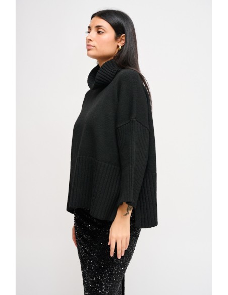 Oversized coltrui met 3/4-mouwen van Maryley