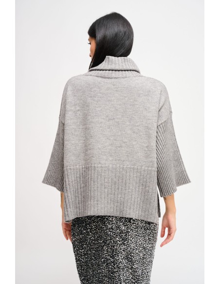 Oversized coltrui met 3/4-mouwen van Maryley