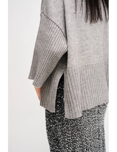 Oversized coltrui met 3/4-mouwen van Maryley