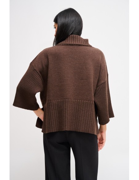 Oversized coltrui met 3/4-mouwen van Maryley