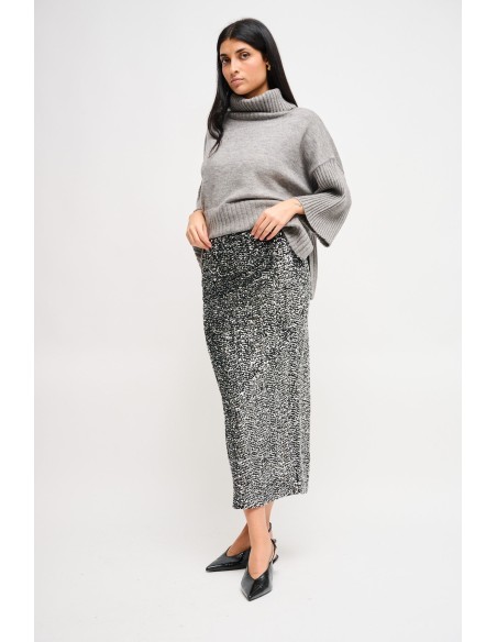 Midi-paillettenrok van Maryley