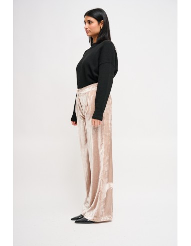 Maryley Palazzo-broek van glad fluweel