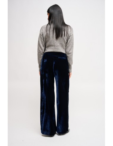 Maryley Palazzo-broek van glad fluweel