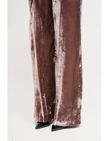 Maryley Palazzo-broek van glad fluweel