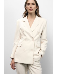 Dixie blazer met dubbele rij knopen en paspelzakken