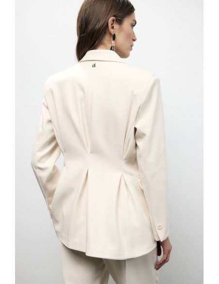 Dixie blazer met dubbele rij knopen en paspelzakken