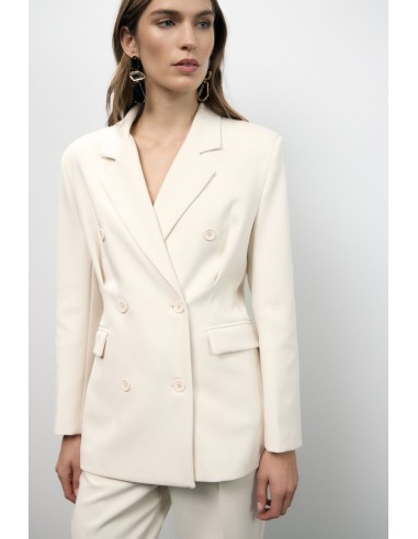 Dixie blazer met dubbele rij knopen en paspelzakken