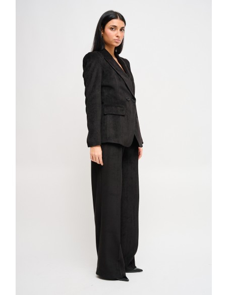 Maryley double-breasted jasje en palazzo-broek set