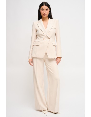 Maryley double-breasted jasje en palazzo-broek set