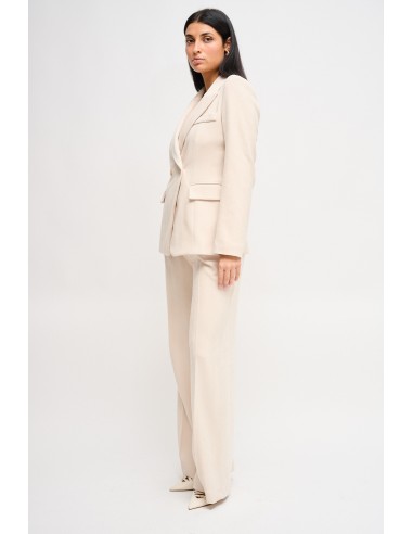 Maryley double-breasted jasje en palazzo-broek set