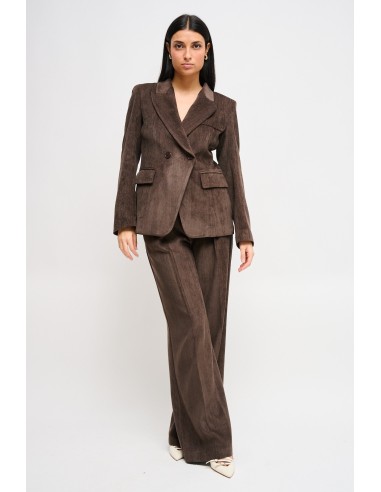 Maryley double-breasted jasje en palazzo-broek set