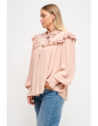 Viscose blouse met striklint van Maryley