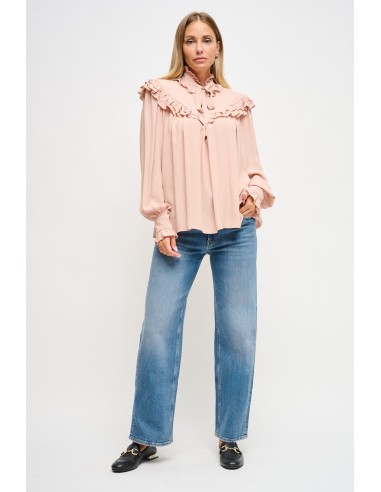 Viscose blouse met striklint van Maryley