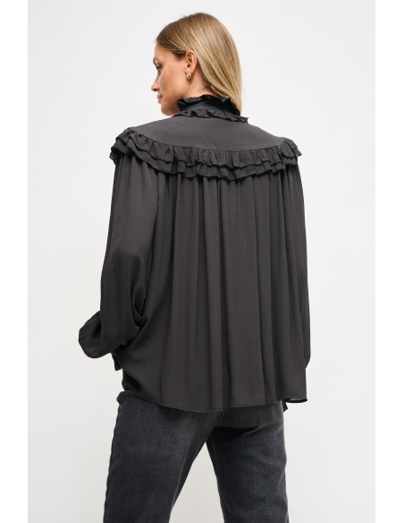 Viscose blouse met striklint van Maryley