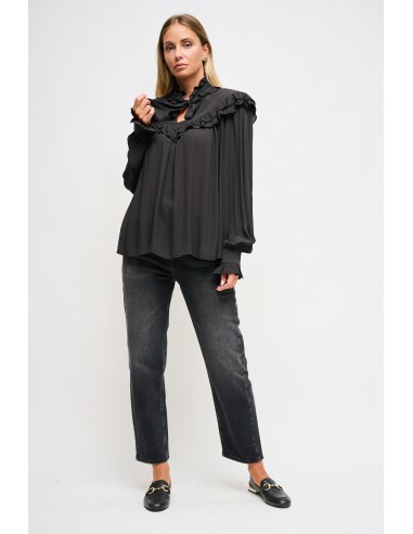 Viscose blouse met striklint van Maryley