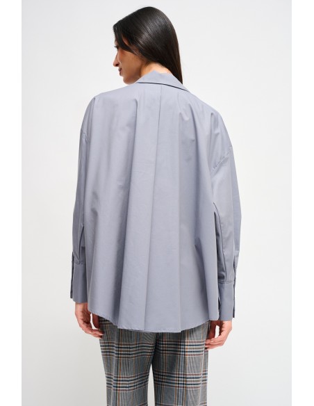 Oversized katoenen blouse met trekkoord van Maryley