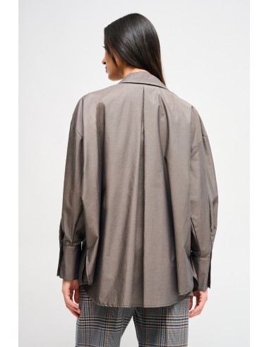 Oversized katoenen blouse met trekkoord van Maryley