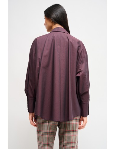 Oversized katoenen blouse met trekkoord van Maryley