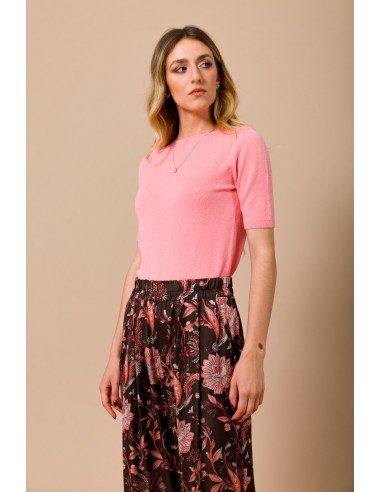 Maryley T-shirt met ronde hals en korte mouwen