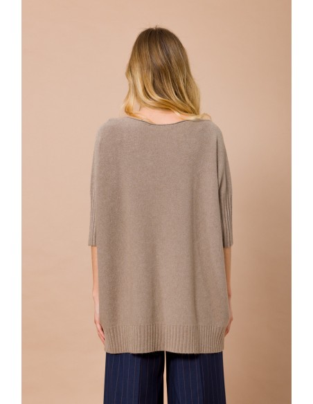 Oversized trui met boothals en 3/4-mouwen Maryley