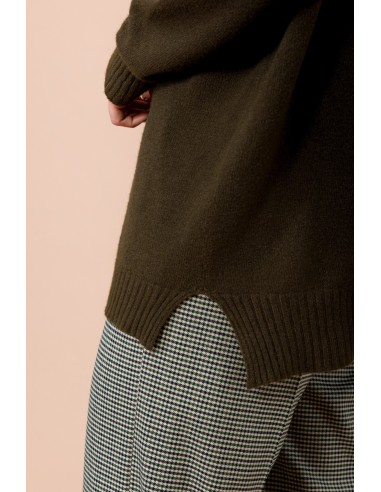 Oversized vest met V-hals en splitten aan de zijkanten van Maryley