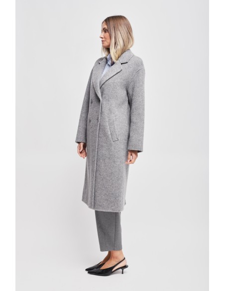 Oversized double-breasted jas van een wolmix Maryley