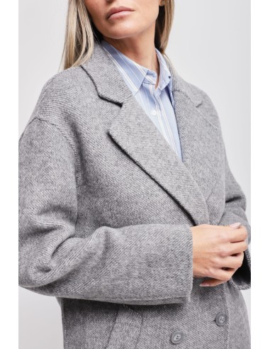 Oversized double-breasted jas van een wolmix Maryley