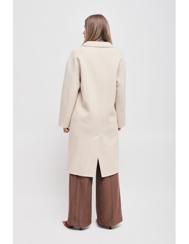 Oversized double-breasted jas van een wolmix Maryley
