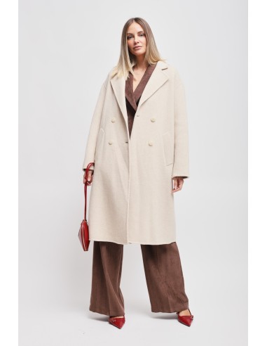 Oversized double-breasted jas van een wolmix Maryley